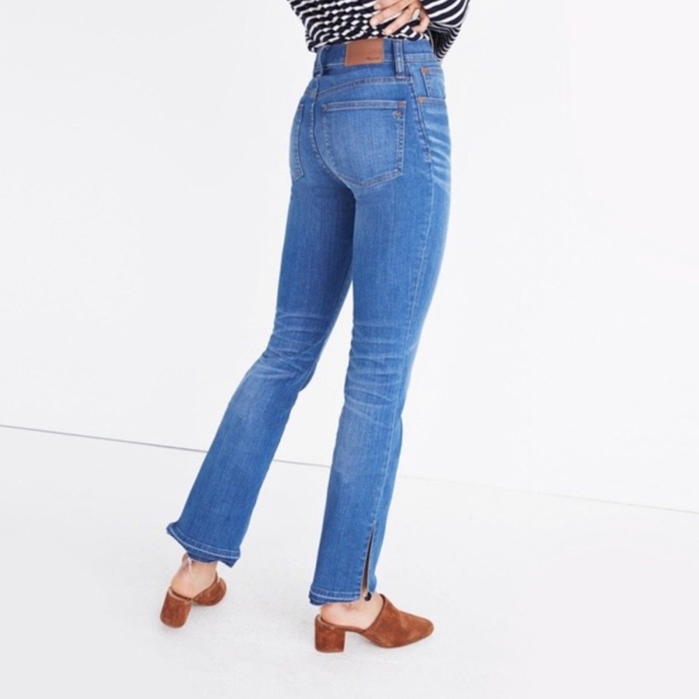 Madewell Cali Demi Boot Split Raw Hem Jeans